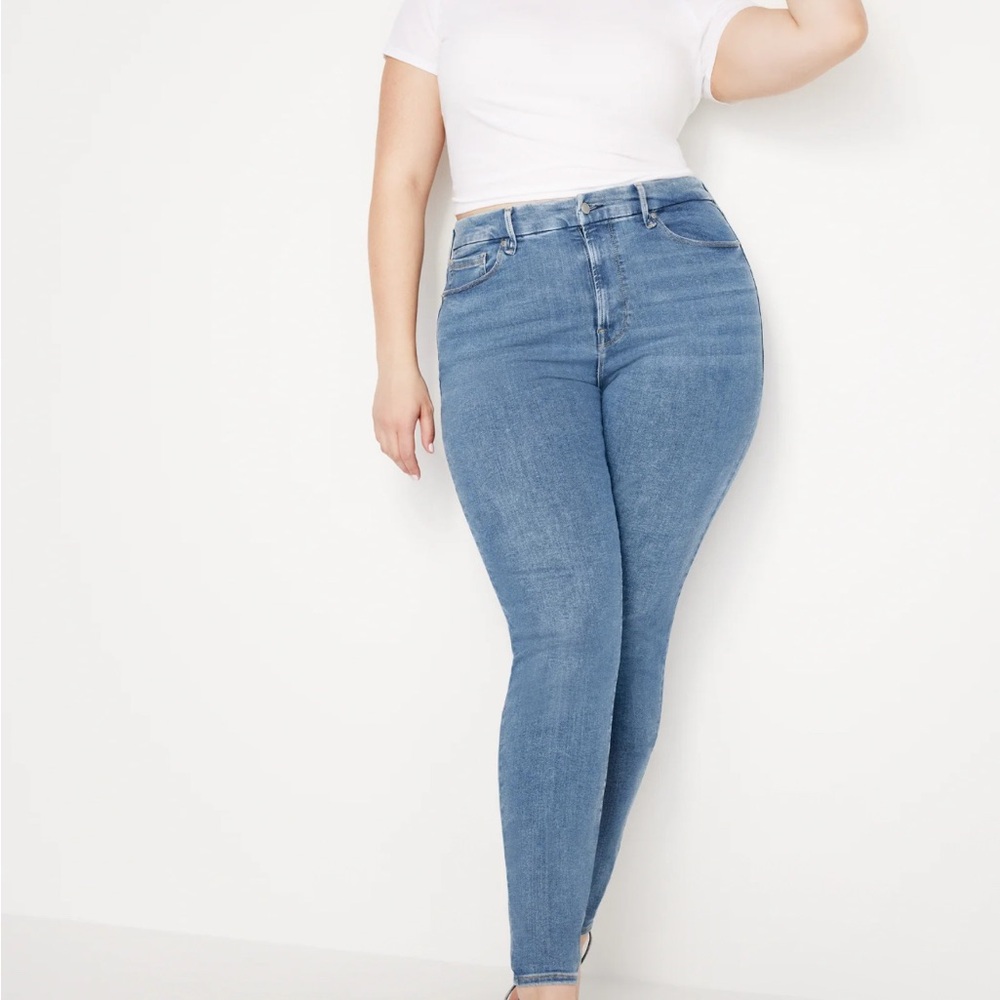 Good American Always Fit size 20-26 Long - Blue Skinny Jeans